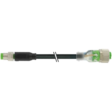 Murrelektronik M8 female 0 Degree with cable F+B, PVC 3x0.25 gy UL/CSA 10m 7000-88245-6500250